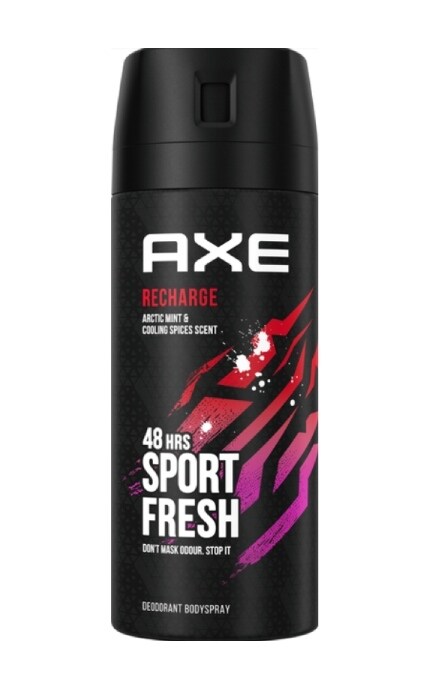 AXE-Дезодорант-спрей Axe Recharge для мужчин 150 мл-8720181131905