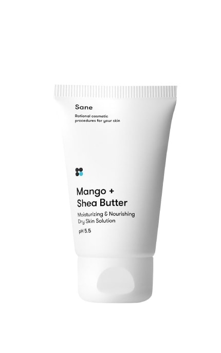 SANE-Крем для сухой кожи лица Sane масло манго + ши 40 мл-4820266830120