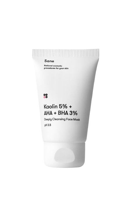 SANE-Маска для лица Sane с каолином и салициловой кислотой для проблемной кожи 40 мл-4820266830229