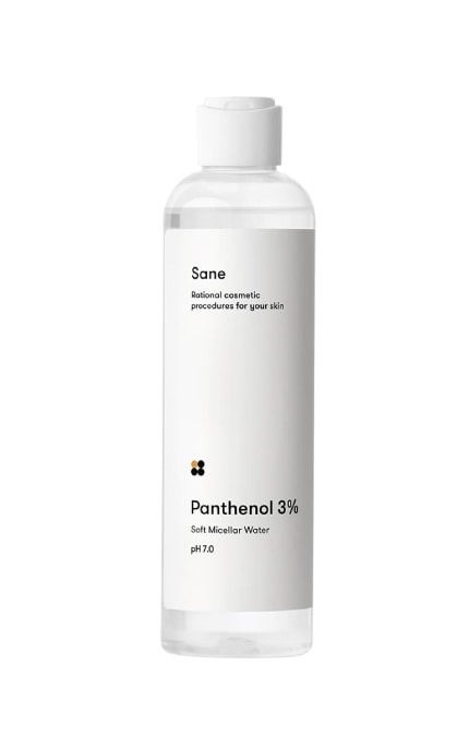 SANE-Мицеллярная вода Sane с пантенолом для чувствительной кожи лица 200 мл-4820266830366