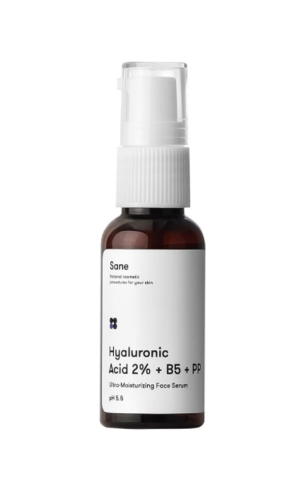 SANE-Сыворотка для лица Sane с гиалуроновой кислотой и витаминами B5 РР 30 мл-4820266830496