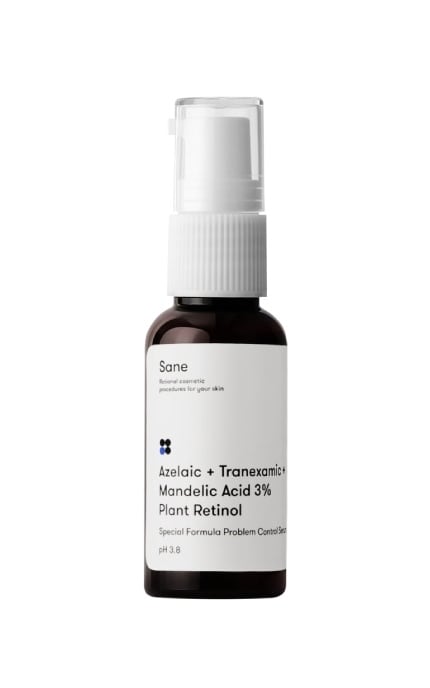 SANE-Сироватка для обличчя Sane з кислотами і ретинолом в ліпосомах для проблемної шкіри 30 мл-4820266830878
