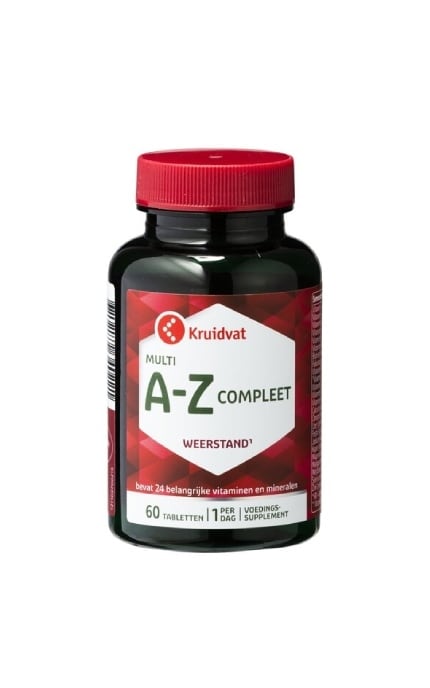 KRUIDVAT-Дієтична добавка Kruidvat мультивітамінний комплекс A-Z 60 шт-8720674325668