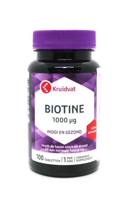 KRUIDVAT-Диетическая добавка Kruidvat Биотин 100 шт-8719179448934