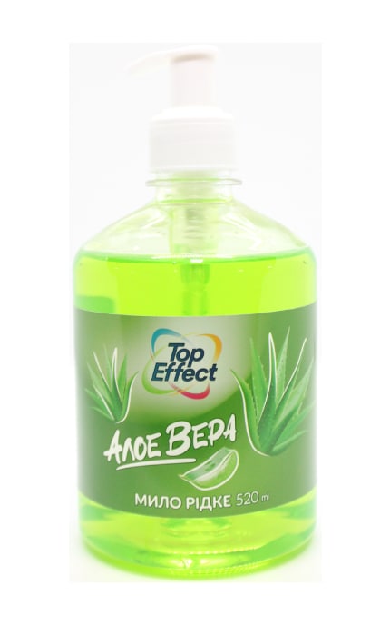 TOP EFFECT-Мыло жидкое Top Effect Алоэ Вера 520 мл-4820255112459