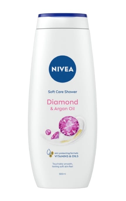 NIVEA-Крем-гель для душа Nivea Care Diamond & Argan Oil уходовый 500 мл-9005800282480