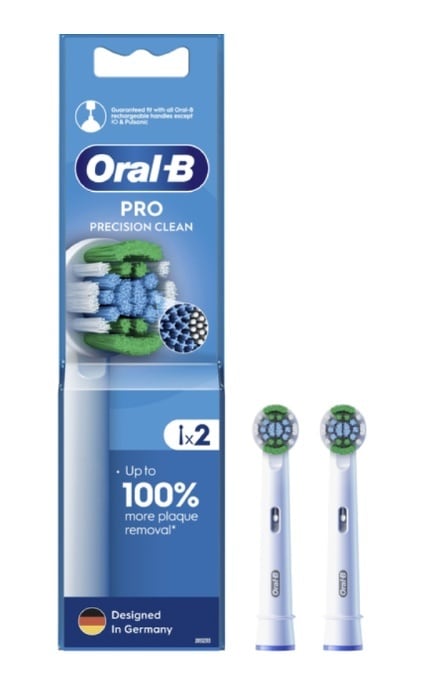 ORAL B-Насадки для электрической зубной щетки Oral-B Pro Precision Clean 2 шт-8006540847367