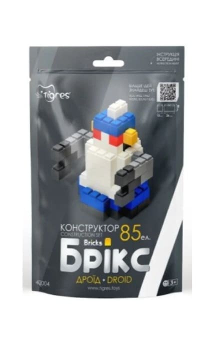 ТИГРЕС-Конструктор Дроид Брикс 85 эл-4820251102041