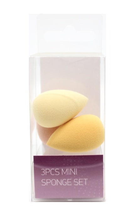 MIINE-Набір міні спонжів для макіяжу 3 шт-4894819423909