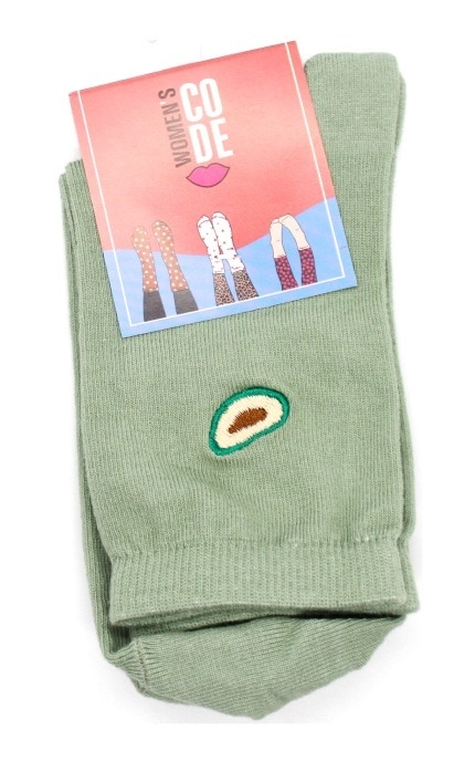 WOMEN'S CODE-Носки женские Women's Code размер 23-25 Вышивка в ассортименте-4820163324340