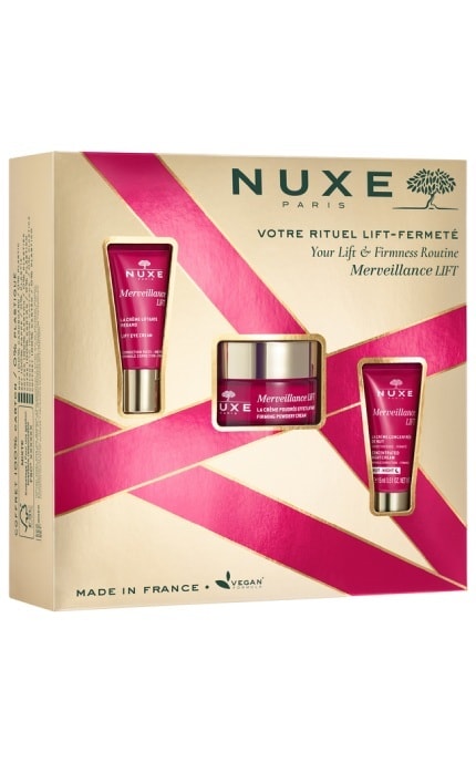 NUXE-Набор Nuxe Merveillance Lift Крем пудровый эффект 50 мл + Крем для контура глаз 15 мл + Ночной крем 15 мл-3264680037900
