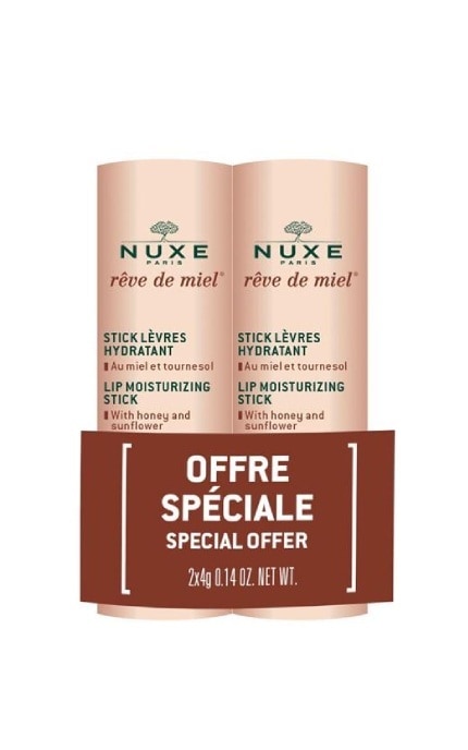 NUXE-Стік для губ Nuxe Reve De Miel Медова мрія 4 г 2 шт-3264680026225