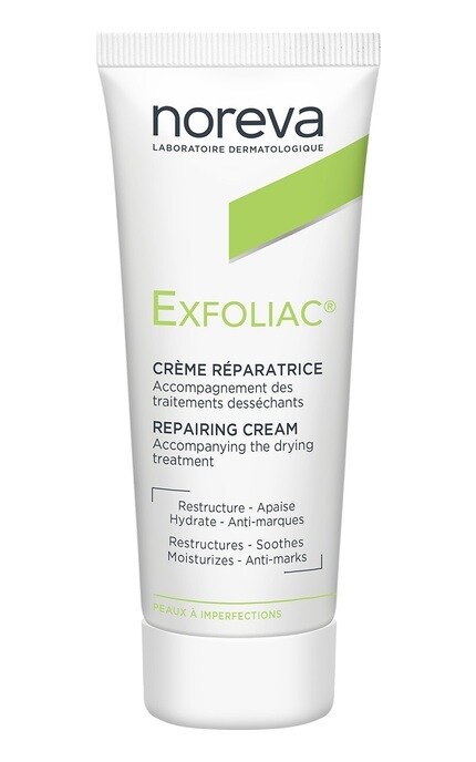 NOREVA-Крем для лица Noreva Laboratoires Exfoliac Cream Reparatrice Крем для лица Увлажняющий 40 мл-3401378314831