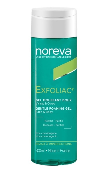 NOREVA-Гель очисний Noreva Laboratoires Exfoliac Gentle Foaming Gel для чутливої шкіри 200 мл-3571940001640
