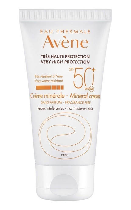 AVENE-Солнцезащитный крем Avene SPF 50+ минеральный для гиперчувствительной кожи 50 мл-3282779355773