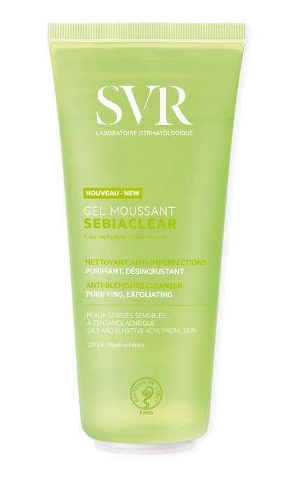SVR-Гель SVR Sebiaclear Gel Moussant очищающий 200 мл-3662361003396