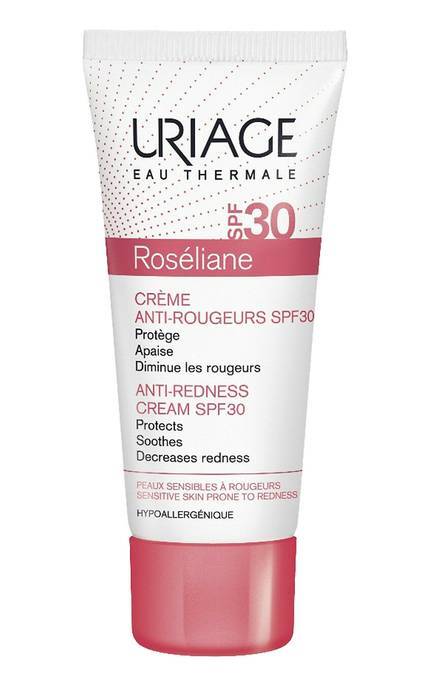 URIAGE-Сонцезахисний крем для обличчя Uriage Roséliane Crème Anti-Rougeurs SPF 30 Проти почервонінь 40 мл-3661434023446