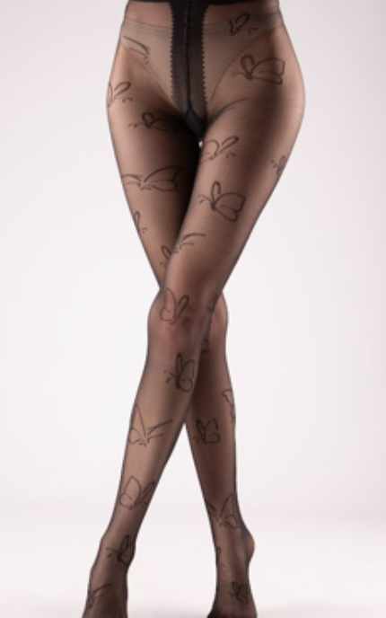 ART G FASHION-Колготки жіночі ArtG Butterfly 40 den Nero розмір M-2000115548471
