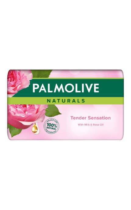 PALMOLIVE-Мыло твердое Milk&Rose oil Tender sensation Naturals Palmolive 150 г-8693495052504