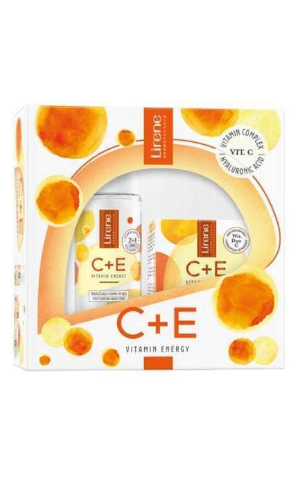 LIRENE-Набір подарунковий Lirene C+E зволожувальна пінка для вмивання 150 мл + зволожувальний живильний крем 50 мл-5900717073111