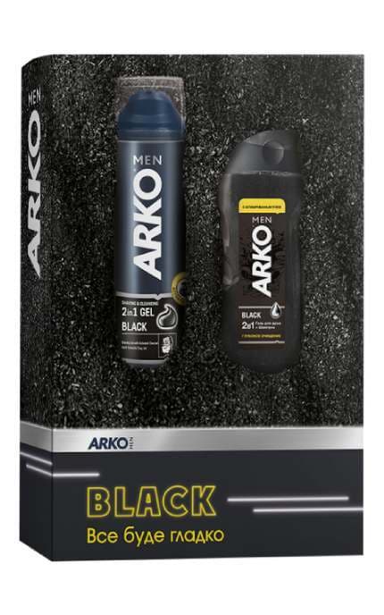 ARKO-Подарунковий Набір ARKO Men Black Гель для гоління 200 мл + Гель для душу 260 мл -8690506554682