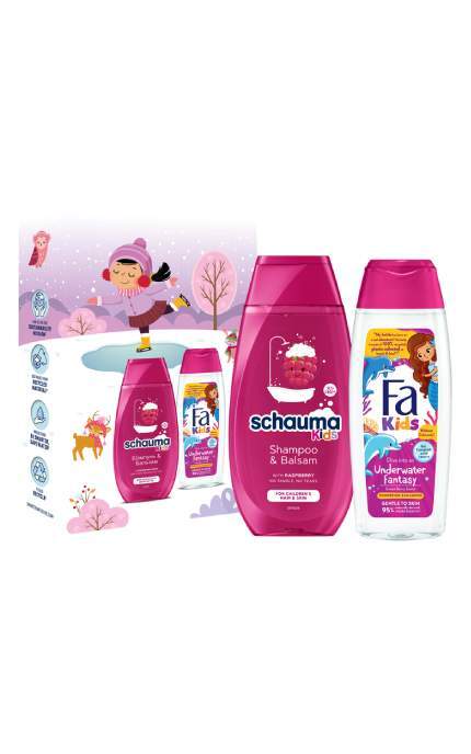 FA-Набір подарунковий для хлопчиків Kids boy for Children's Hair & Skin Шампунь-гель для душу Schauma 250 мл + Гель для душу Fa 250 мл-4015100863321