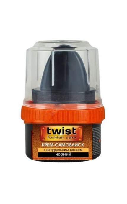 TWIST-Крем-блеск для обуви Тwist Черный 50 мл-4820185021630