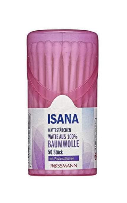 ISANA WATTE-Ватні палички Isana 50 шт-4305615659527