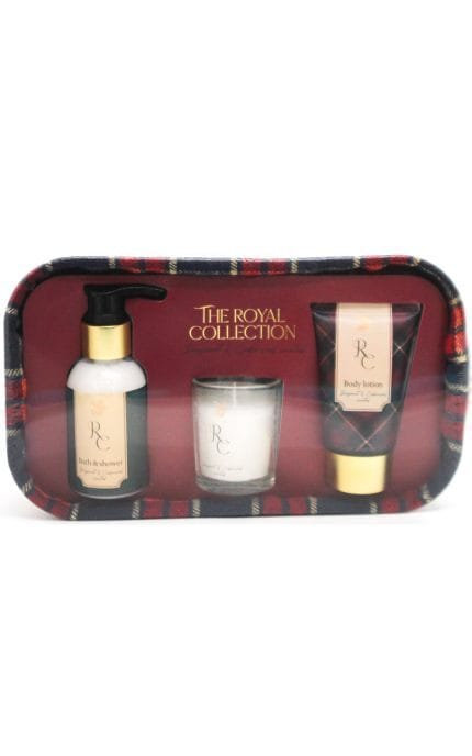 WATSONS-Набор подарочный Tartan Home Гель для душа 100 мл+Лосьон для тела 75 мл+Свеча 50 г+Бамбуковая корзинка 1 шт-4894819705326