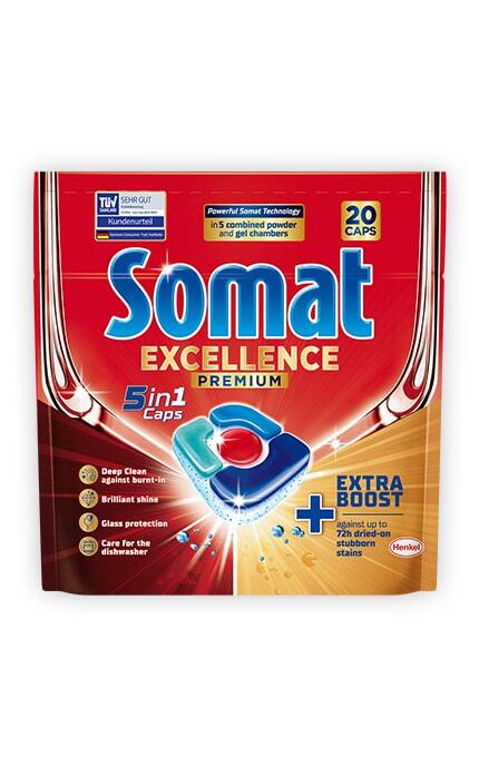 SOMAT-Капсули для посудомийної машини Somat Excellence 5-в-1 20 шт-9000101808384