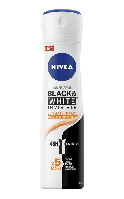 NIVEA-Антиперспирант-спрей Nivea Черное и Белое Невидимый Ultimate Impact 150 мл-4006000026824