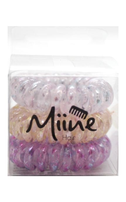 MIINE-Набор спиральных резинок для волос 3 шт-4894819716681