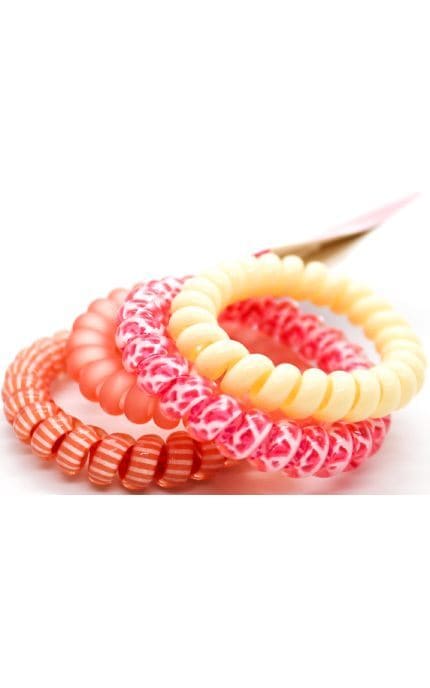 MIINE-Набор спиральных резинок для волос 4 шт-4894819716728