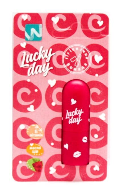 LUCKY DAY-Помада гігієнична LUCKY DAY Малина -4820018021110