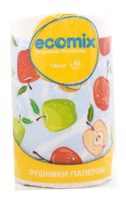 ECOMIX-Полотенца бумажные Ecomix 2 слоя 150 шт-4820003839027