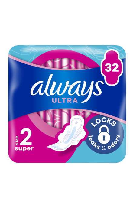 ALWAYS-Прокладки гігієнічні Always Ultra Super Розмір 2 32 шт-8700216861199