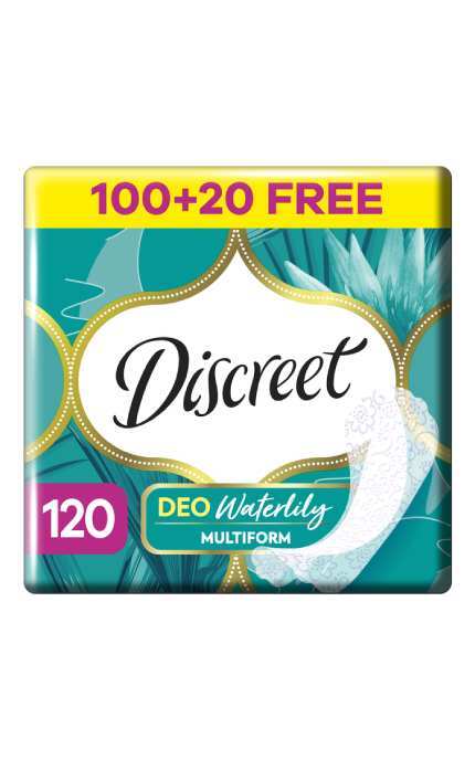 DISCREET-Прокладки ежедневные Discreet Deo Waterlily 120 шт-8700216234245