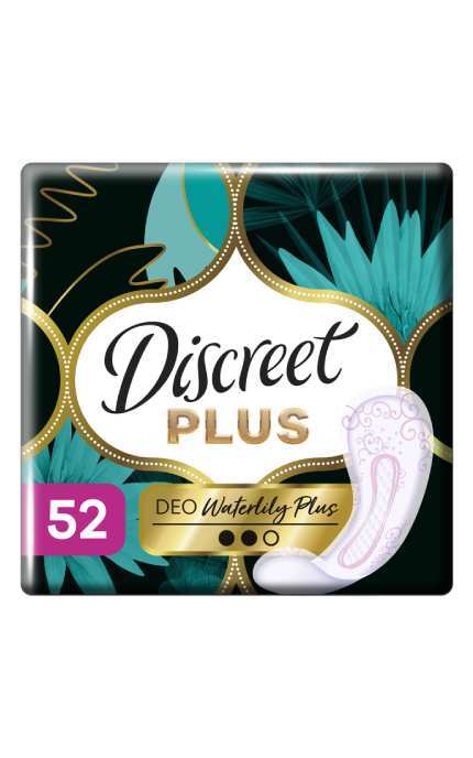 DISCREET-Прокладки ежедневные Discreet ZonePlus Deo Waterlilly 52 шт-8700216154789