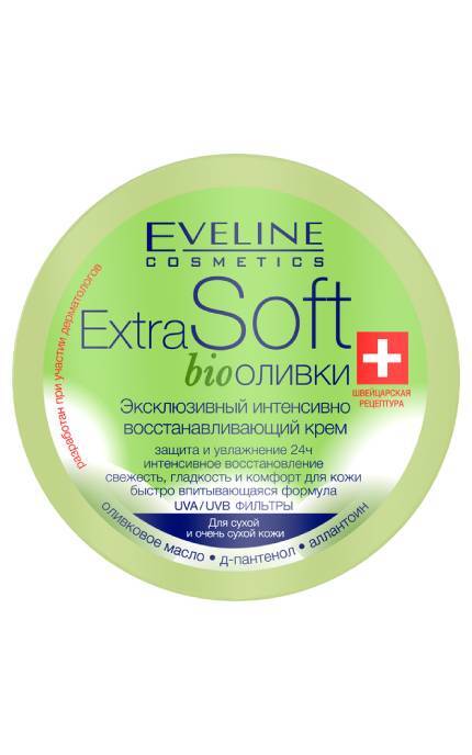 EVELINE-Крем для тела Eveline Extra Soft bio Интенсивно восстанавливающий 200 мл-5907609338105