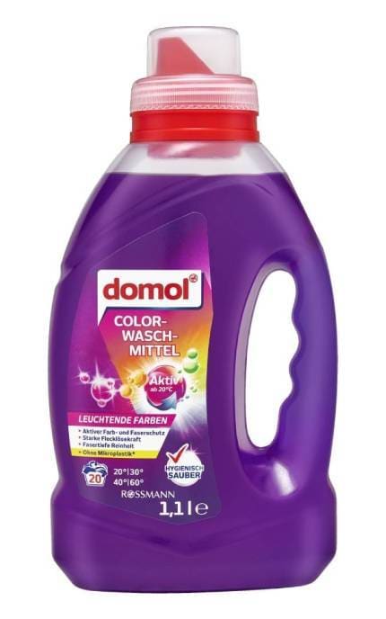 DOMOL-Гель для стирки цветных вещей Domol, 20 стирок 1100 мл-4068134024039