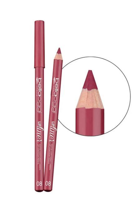 BELLAOGGI-Карандаш для губ Bellaoggi Lip Liner 08 1 шт-8028997056482