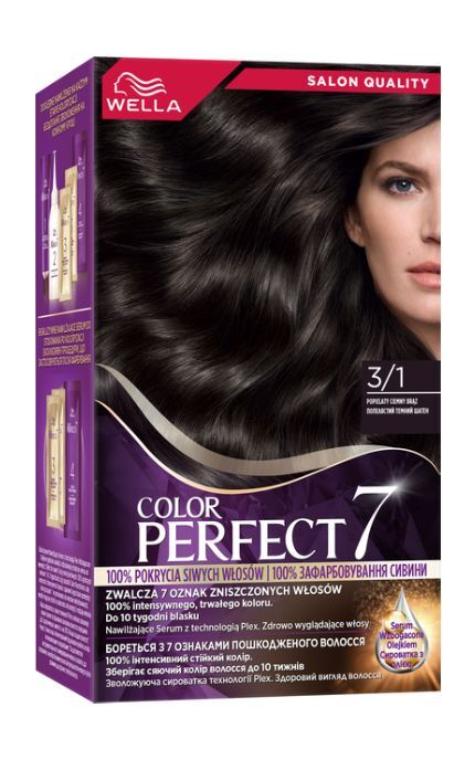 WELLA COLOR PERFECT-Фарба для волосся стійка Wella Color Perfect 7 3/1 Попелястий темний шатен 120 мл-4064666598284