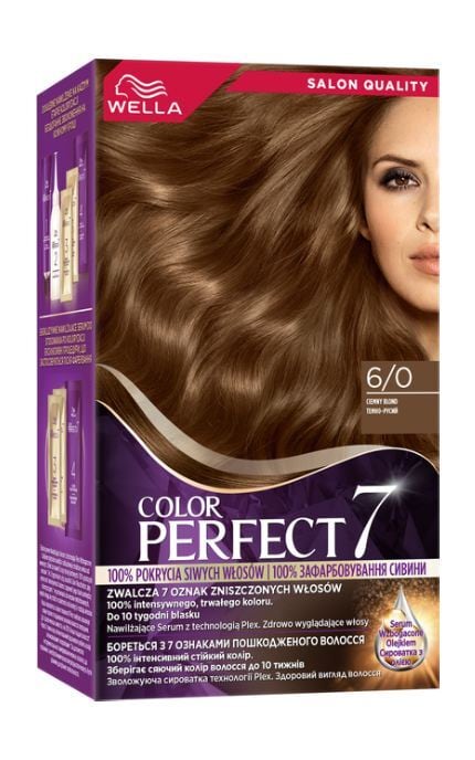 WELLA COLOR PERFECT-Фарба для волосся стійка Wella Color Perfect 7 6/0 Темно-русявий 120 мл -4064666598321