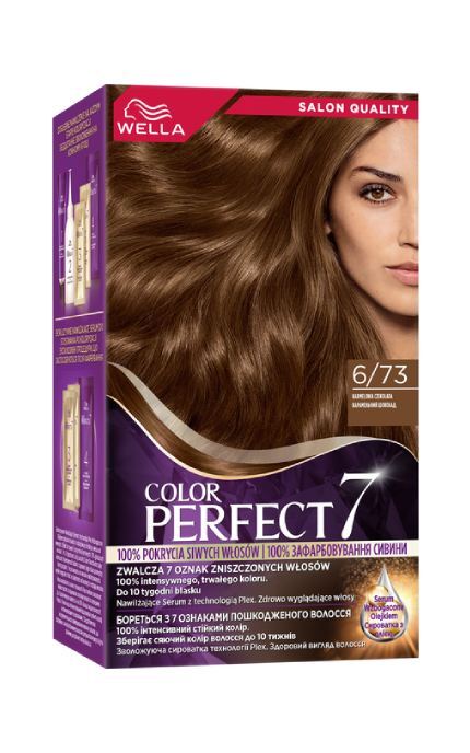 WELLA COLOR PERFECT-Фарба для волосся стійка Wella Color Perfect 6/73 Карамельний шоколад 120 мл-4064666598338