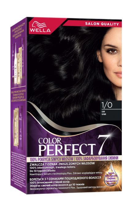 WELLA COLOR PERFECT-Фарба для волосся стійка Wella Color Perfect 7 1/0 Чорний 120 мл-4064666598253