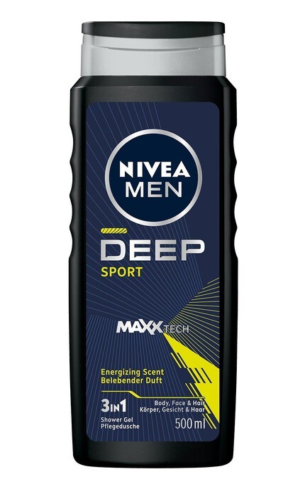 NIVEA-Гель для душа NIVEA Men Deep Sport 3 в 1 500 мл-9005800379401