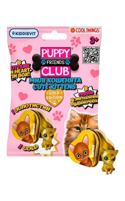 COOL THINGS POCKET MONEY-Игрушка-сюрприз Cool Things Puppy club gold edition Милые котята-8053306202601