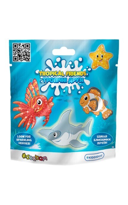 KIDDISVIT-Стретч игрушка-сюрприз Желейная в виде животного Тропические друзья-9772282074000