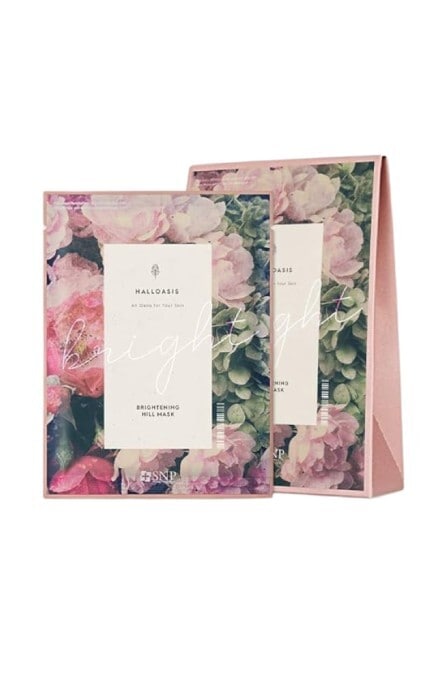 SNP-Тканинна маска SNP Halloasis Brightening Hill Mask для тьмяної та сухої шкіри обличчя з екстрактом пустельної троянди 25мл-8809550641686