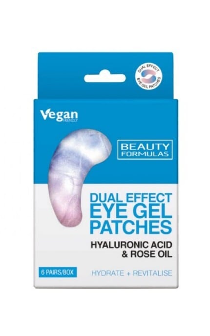 BEAUTY FORMULAS-Патчі під очі Beauty Formulas Hyaluronic Acid & Rose Oil 6 шт-5012251013871